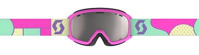 Превью Детские горнолыжная маска Маска горнолыжная SCOTT Junior Witty Chrome Neon Pink/Silver Chrome (271826-0292313)